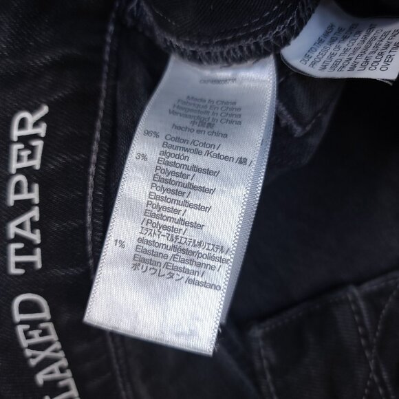 Madewell Jeans Mens 29x28 Claybrook Black Relaxed Tapered Fit Denim Pants - Picture 8 of 9